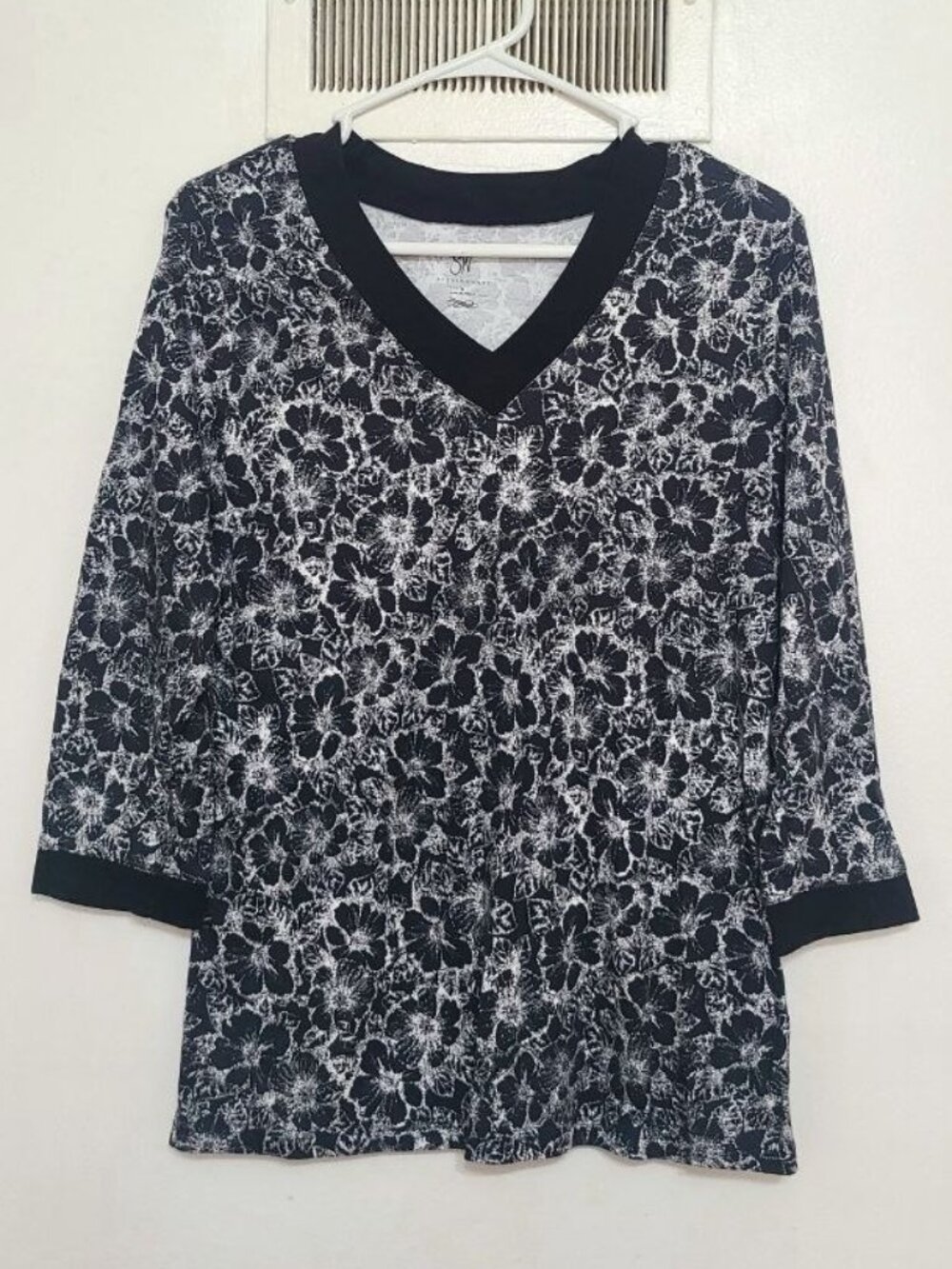 Floral 3/4 Sleeve Blouse Top